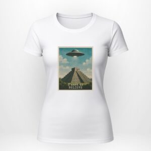 T-shirt white ♀︎ - I want to believe v.2